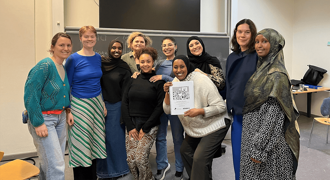 Facilitators from Diversity Works and ADVANCE UCPH pose for a group photo following a productive training